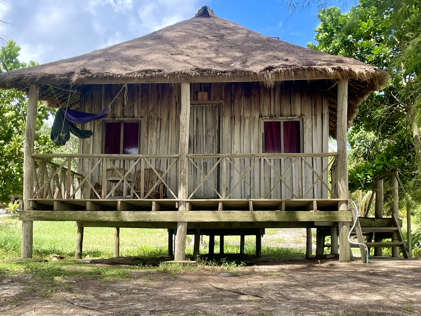 A Wooden Hut on a beach in Cambodia