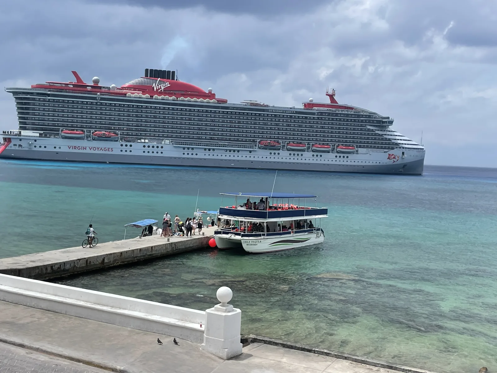 a very large cruise ship