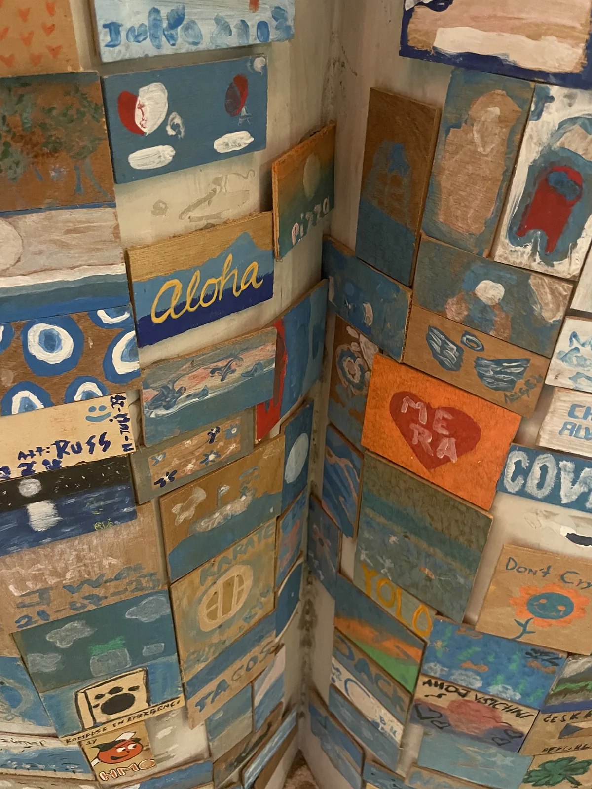 Hand painted art on a wall