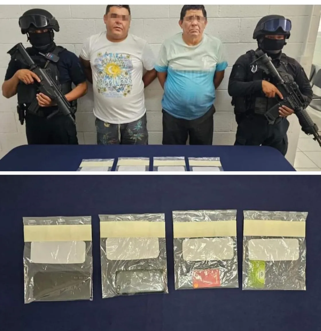 2 men arrested by police with guns